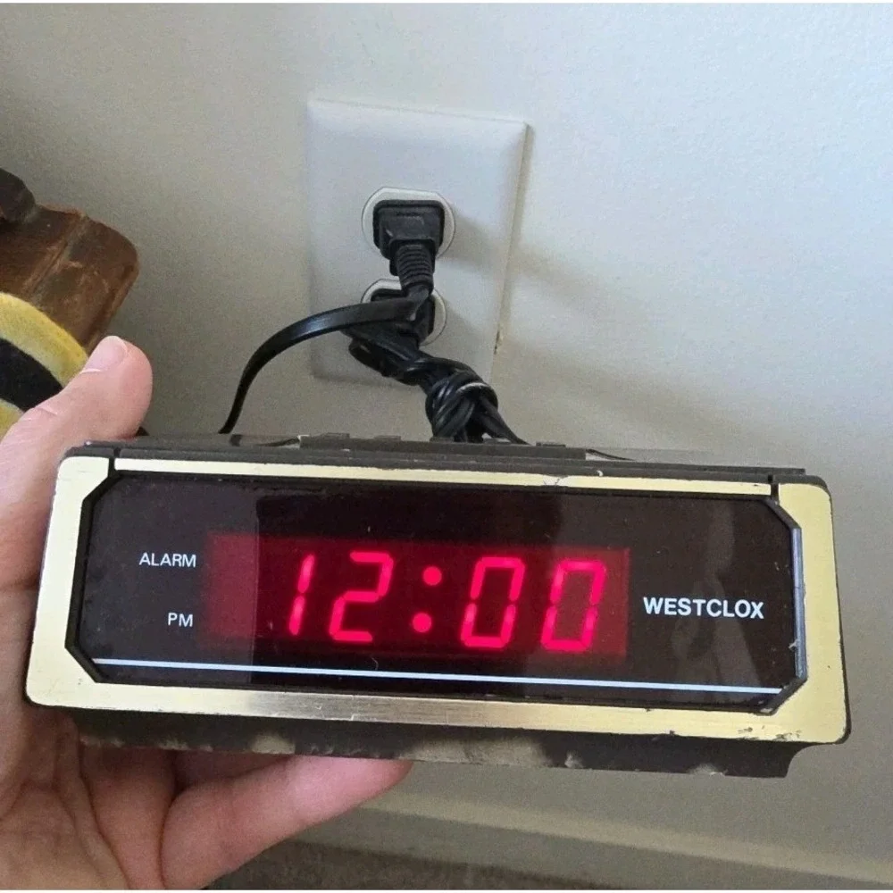 Vintage Westclox Digital Alarm Clock Model 22644 Tested‎